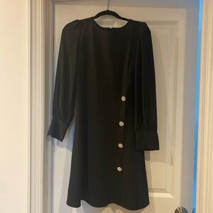 Mim’s Creazioni Black Long Sleeve Dress - Made In Italy